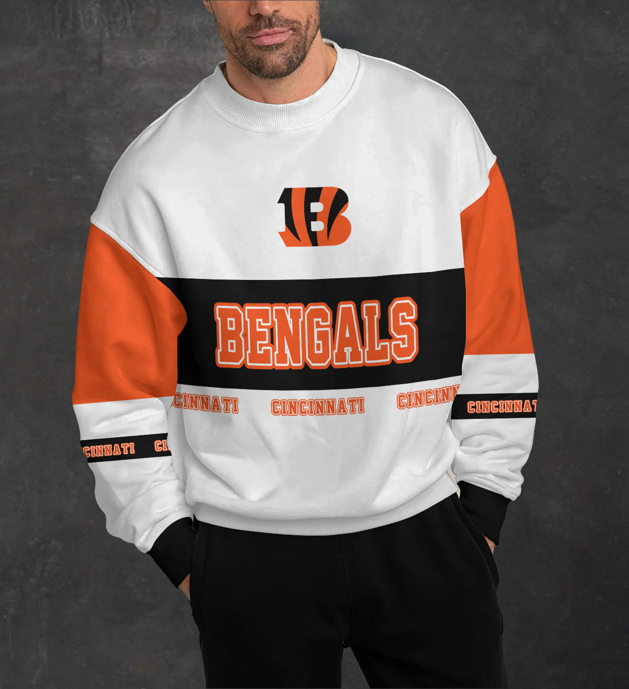 Cincinnati Bengals 3D Limited Edition Crew Neck sweatshirt