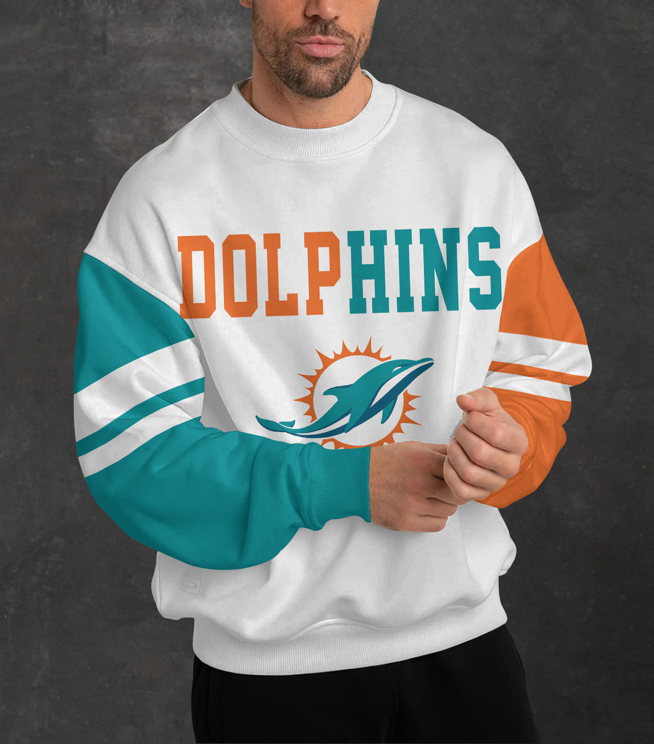 Miami Dolphins 3D Limited Edition Crew Neck sweatshirt