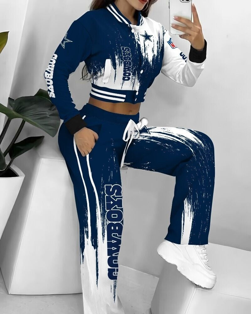 Dallas Cowboys 3D Printed Varsity Jacket Set