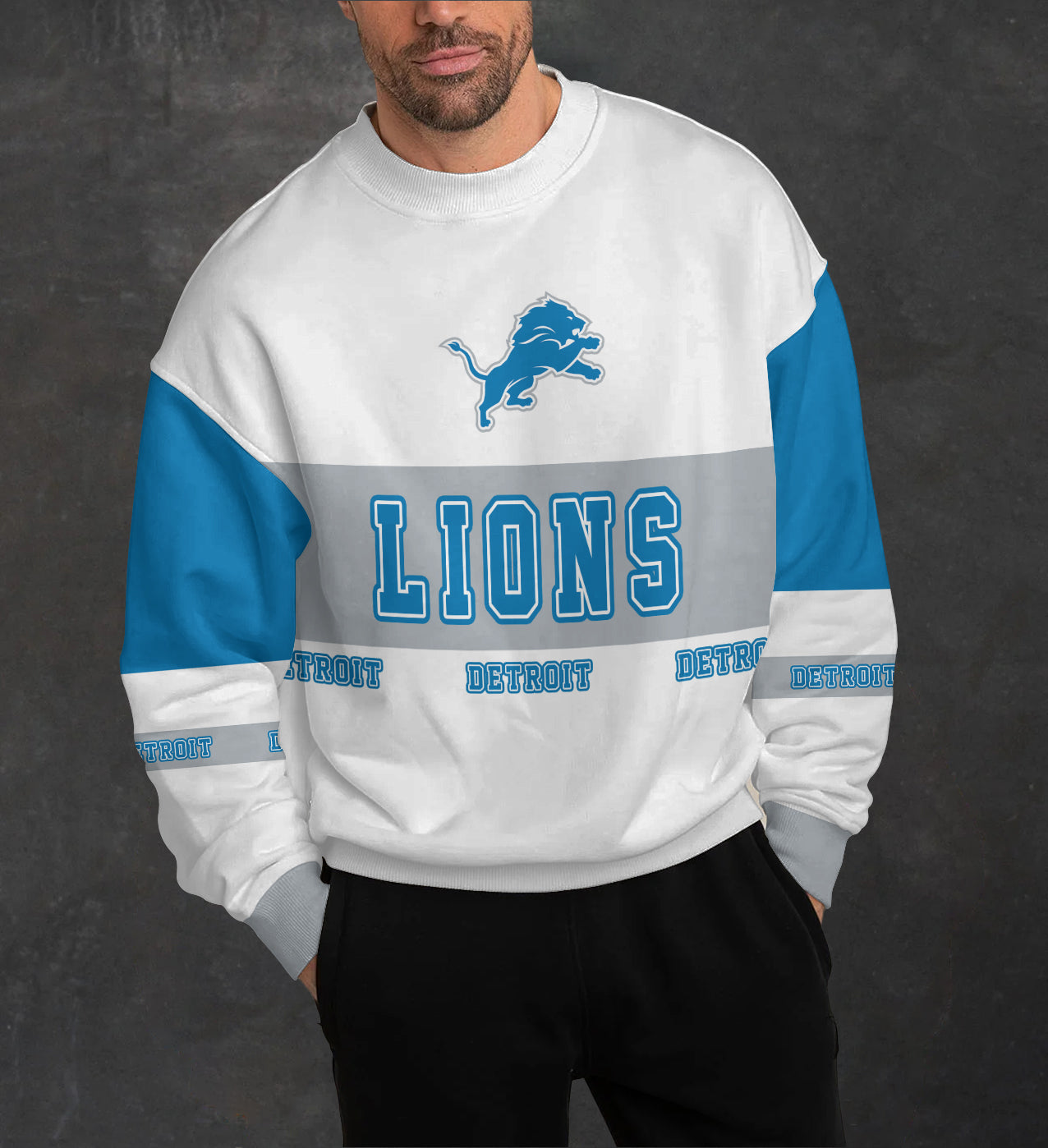 Detroit Lions 3D Limited Edition Crew Neck sweatshirt