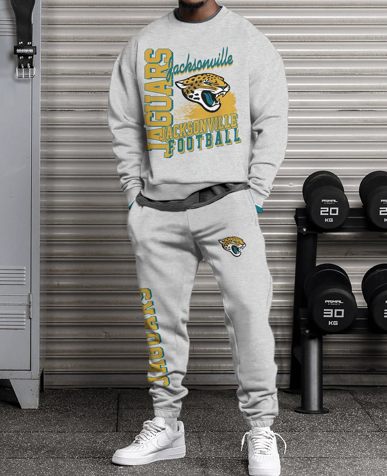 Jacksonville Jaguars 3D sweatsuit and sweatpants 2 piece outfits