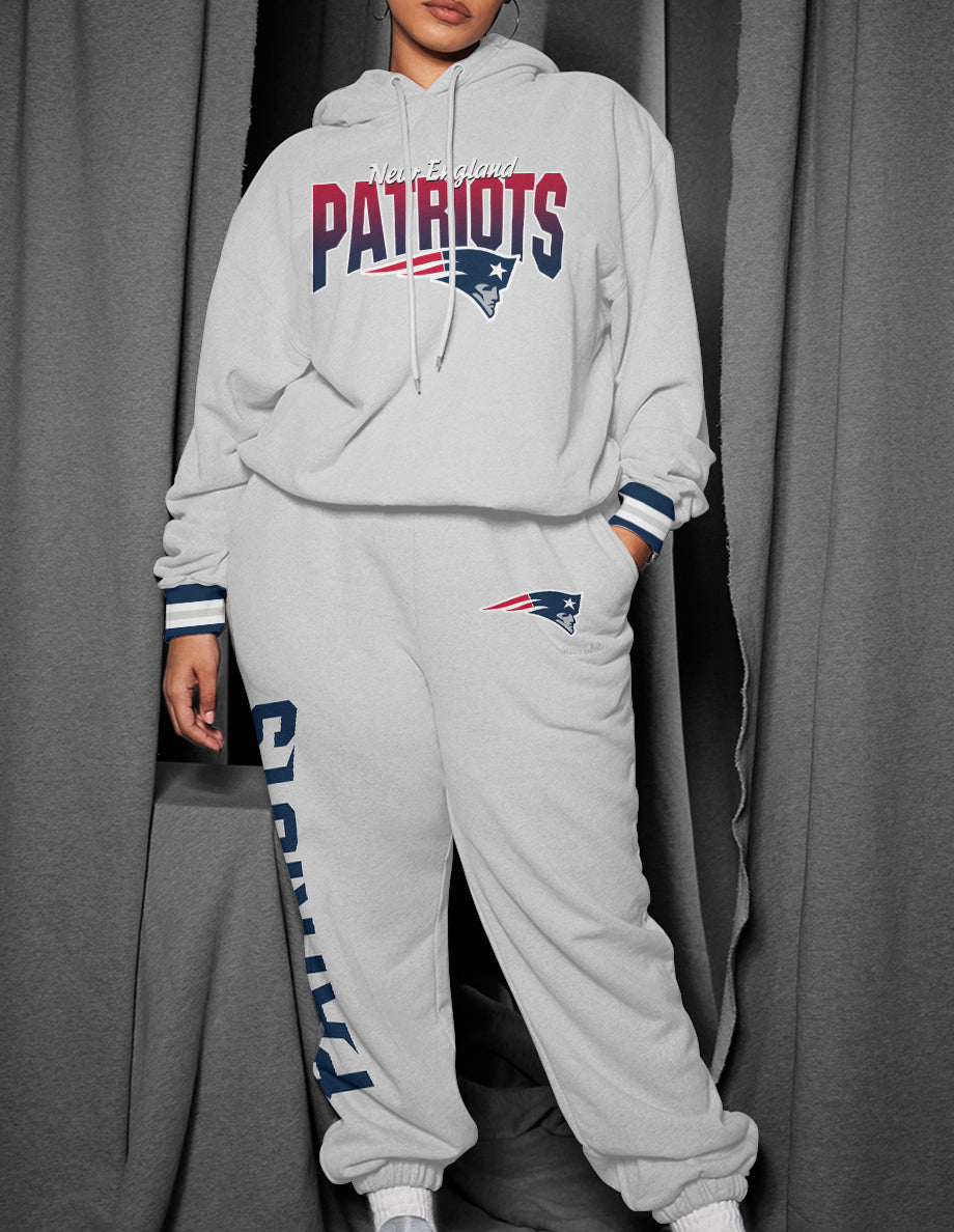 New England Patriots 3D Printed Pullover Hoodie And Sweatpant 2pcs Tracksuits
