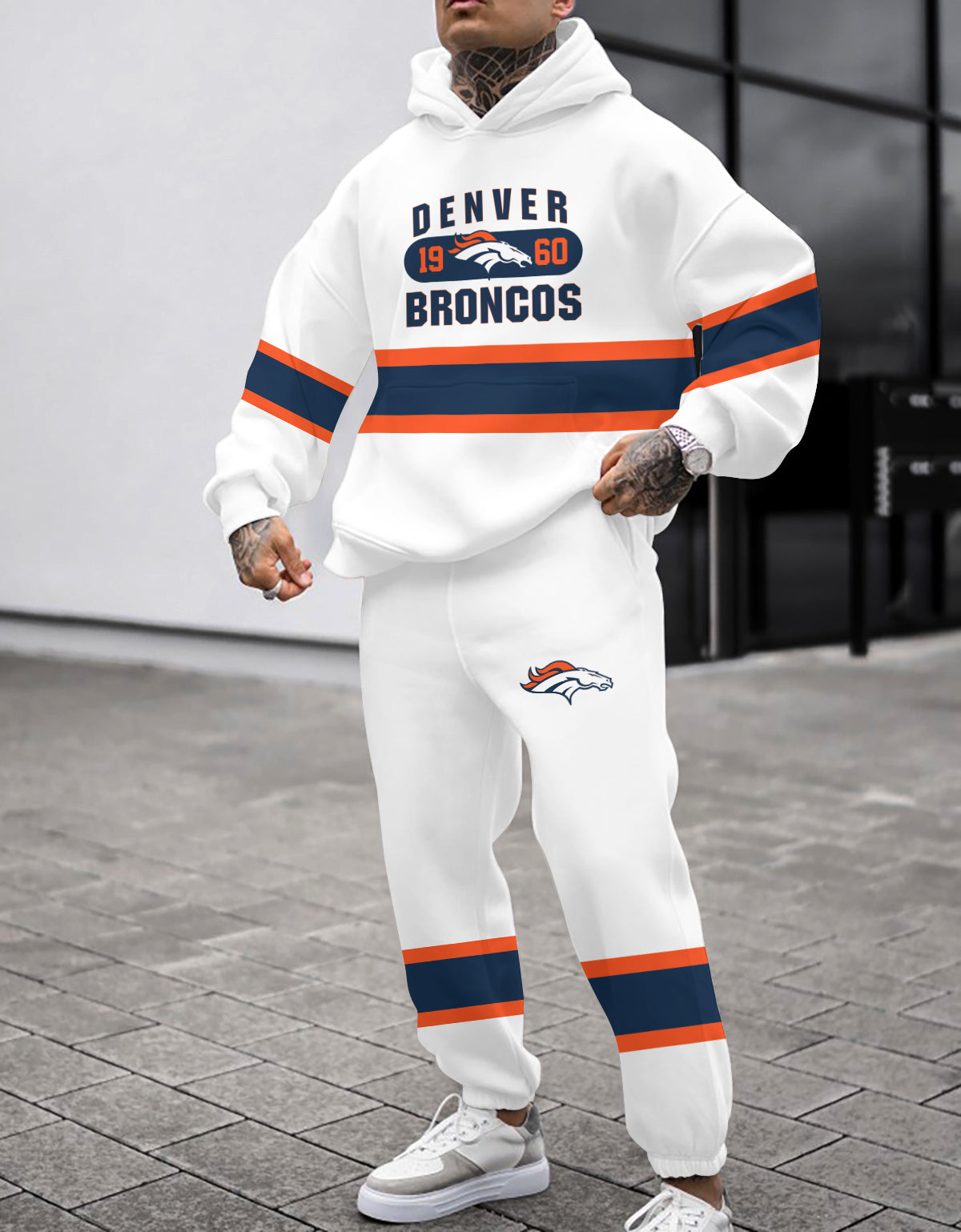 Denver Broncos 3D Printed Pullover Hoodie And Sweatpant 2pcs Tracksuits
