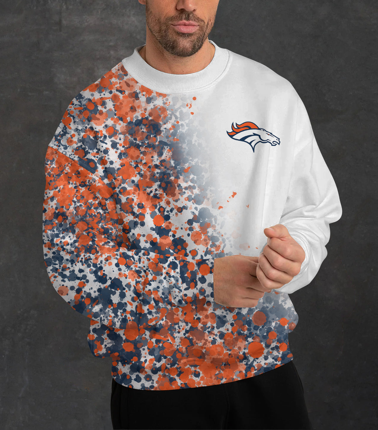 Denver Broncos 3D Limited Edition Crew Neck sweatshirt