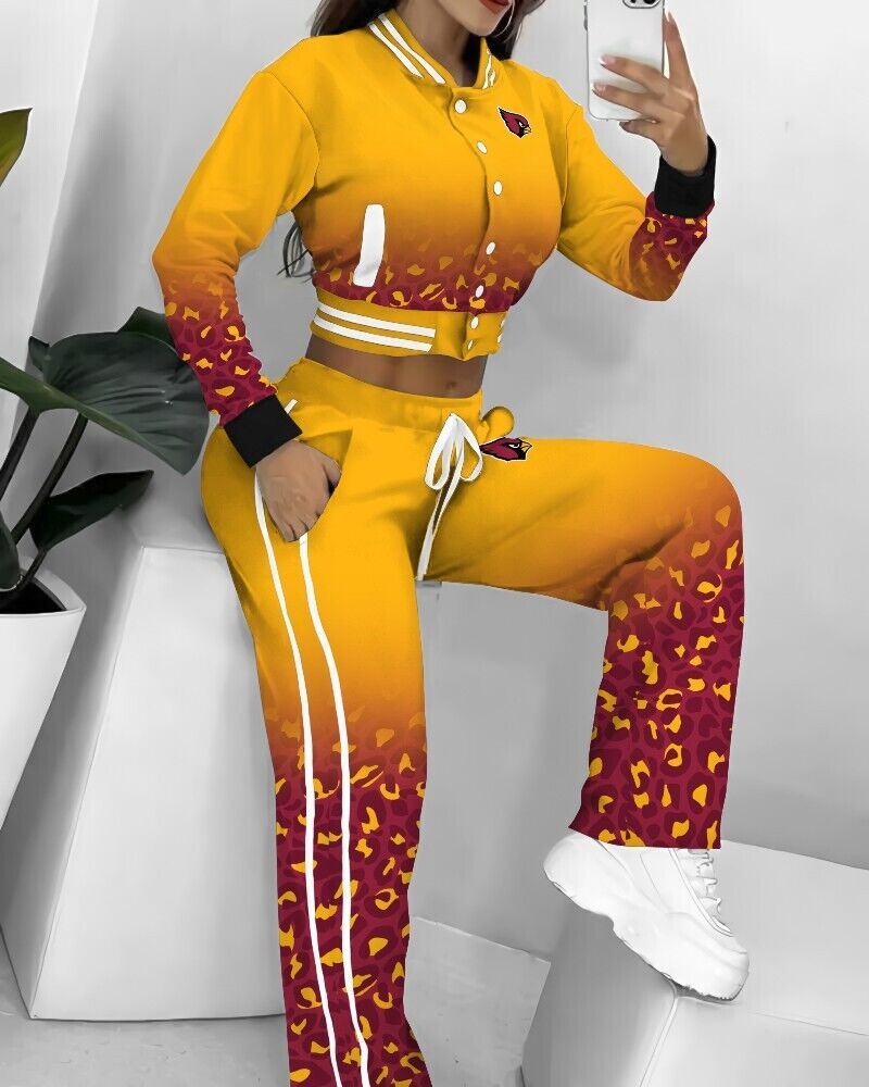 Arizona Cardinals 3D Printed Varsity Jacket Set