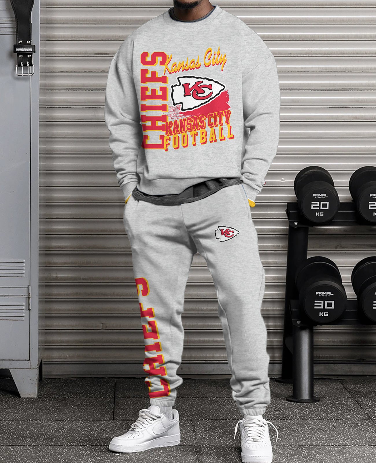 Kansas City Chiefs 3D sweatsuit and sweatpants 2 piece outfits