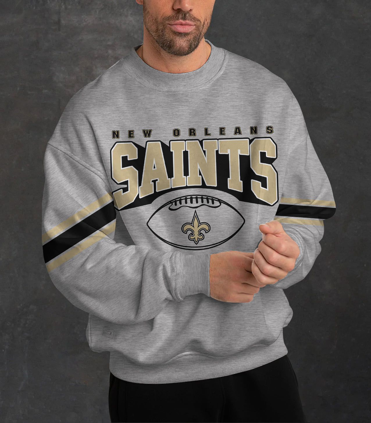 New Orleans Saints 3D Limited Edition Crew Neck sweatshirt