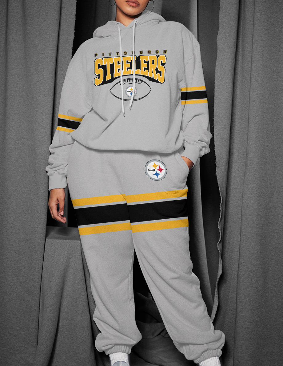 Pittsburgh Steelers 3D Printed Pullover Hoodie And Sweatpant 2pcs Tracksuits