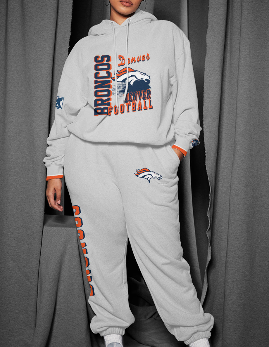 Denver Broncos 3D Printed Pullover Hoodie And Sweatpant 2pcs Tracksuits