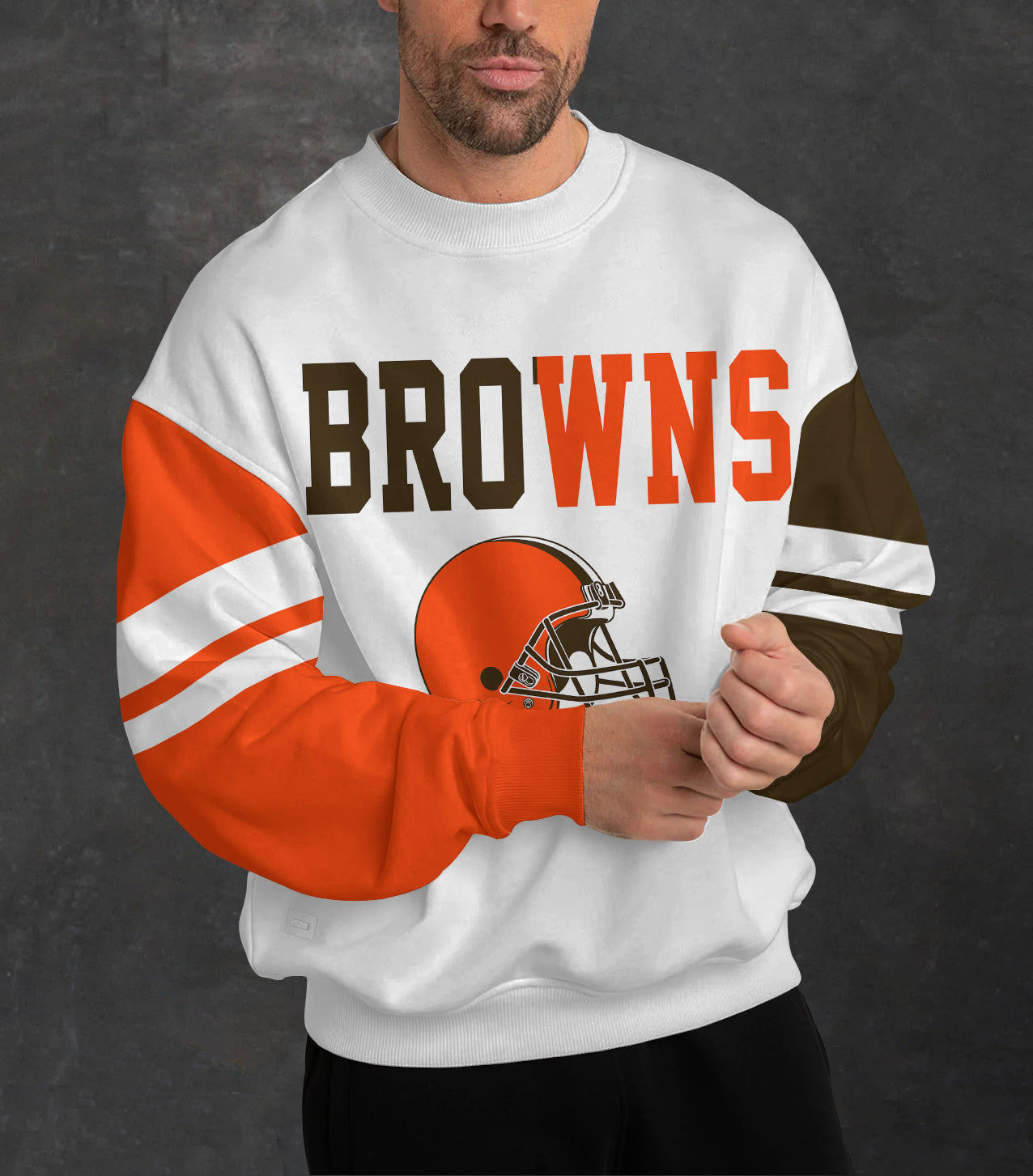 Cleveland Browns 3D Limited Edition Crew Neck sweatshirt