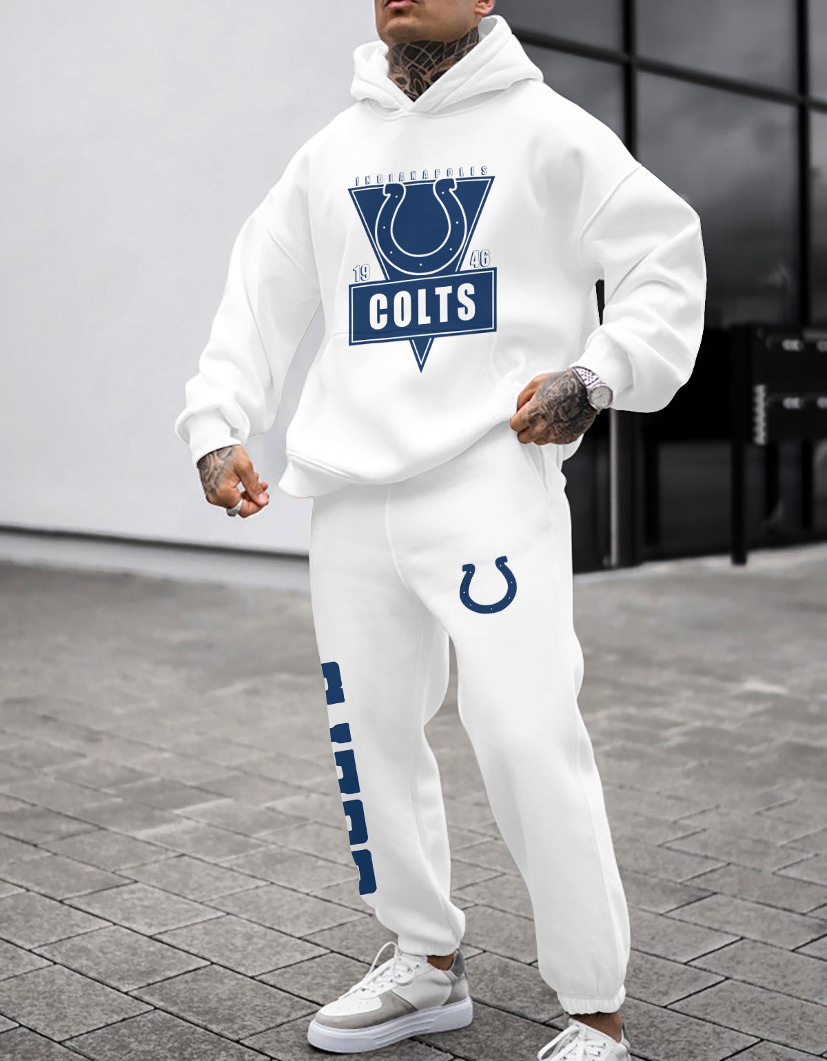 Indianapolis Colts 3D Printed Pullover Hoodie And Sweatpant 2pcs Tracksuits