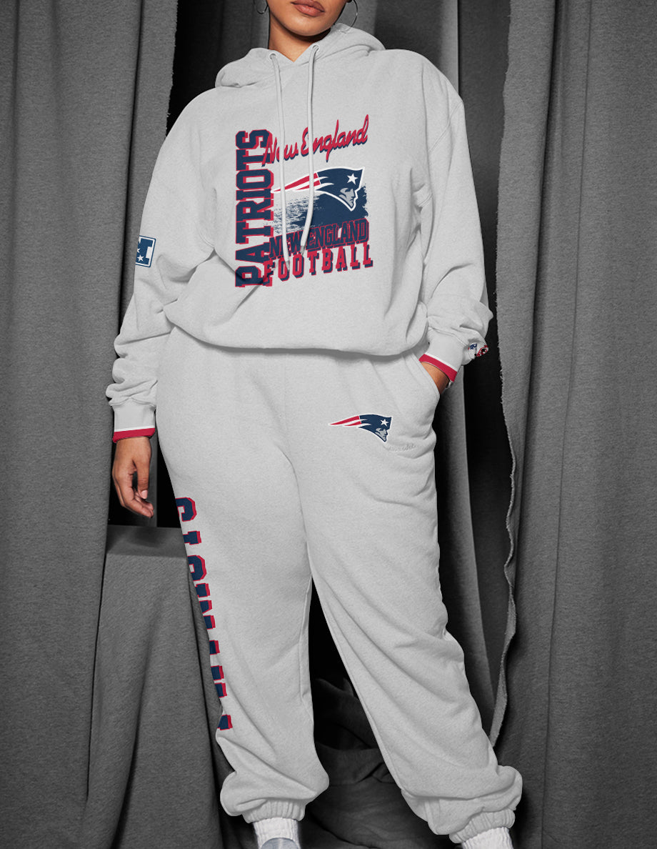 New England Patriots 3D Printed Pullover Hoodie And Sweatpant 2pcs Tracksuits