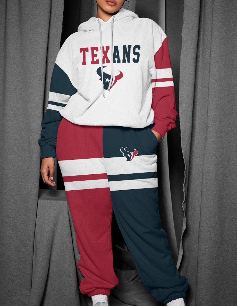 Houston Texans 3D Printed Pullover Hoodie And Sweatpant 2pcs Tracksuits