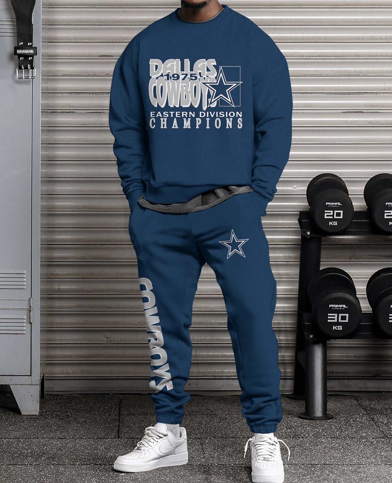 Dallas Cowboys 3D sweatsuit and sweatpants 2 piece outfits