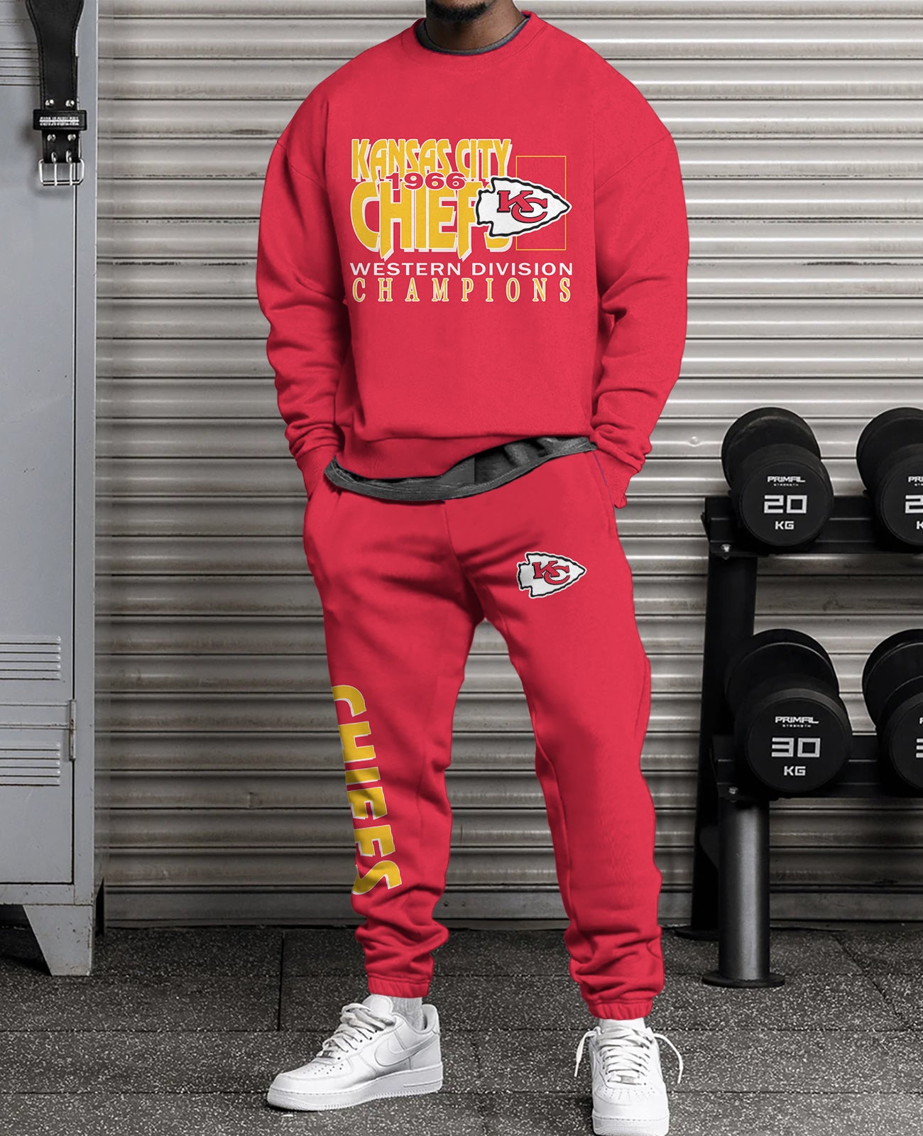 Kansas City Chiefs 3D sweatsuit and sweatpants 2 piece outfits
