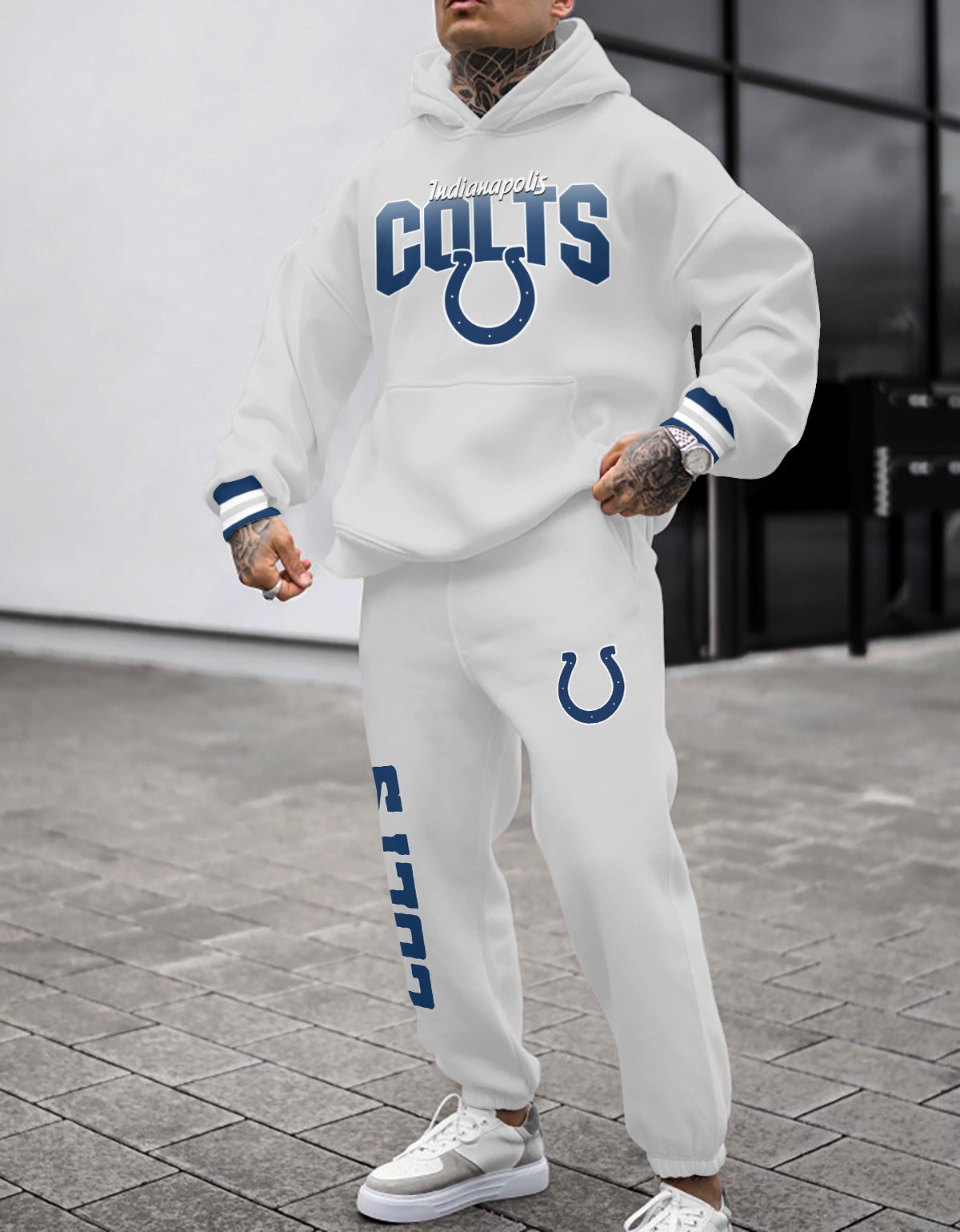 Indianapolis Colts 3D Printed Pullover Hoodie And Sweatpant 2pcs Tracksuits