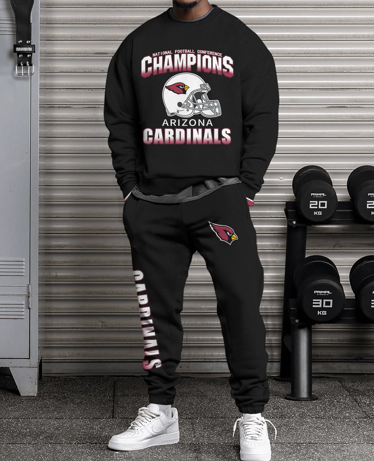 Arizona Cardinals 3D sweatsuit and sweatpants 2 piece outfits