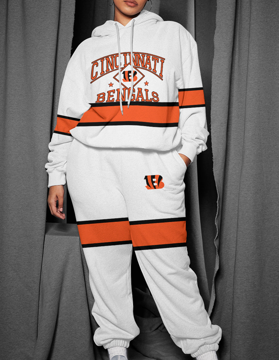Cincinnati Bengals 3D Printed Pullover Hoodie And Sweatpant 2pcs Tracksuits