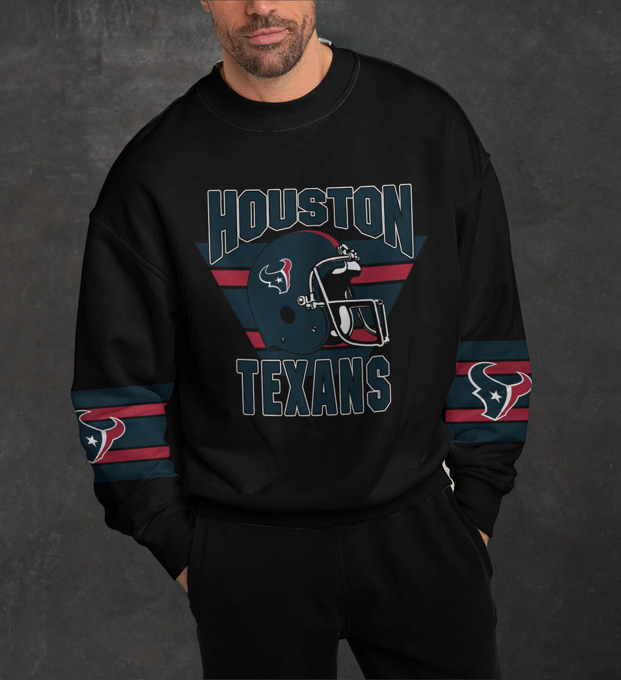 Houston Texans 3D Limited Edition Crew Neck sweatshirt