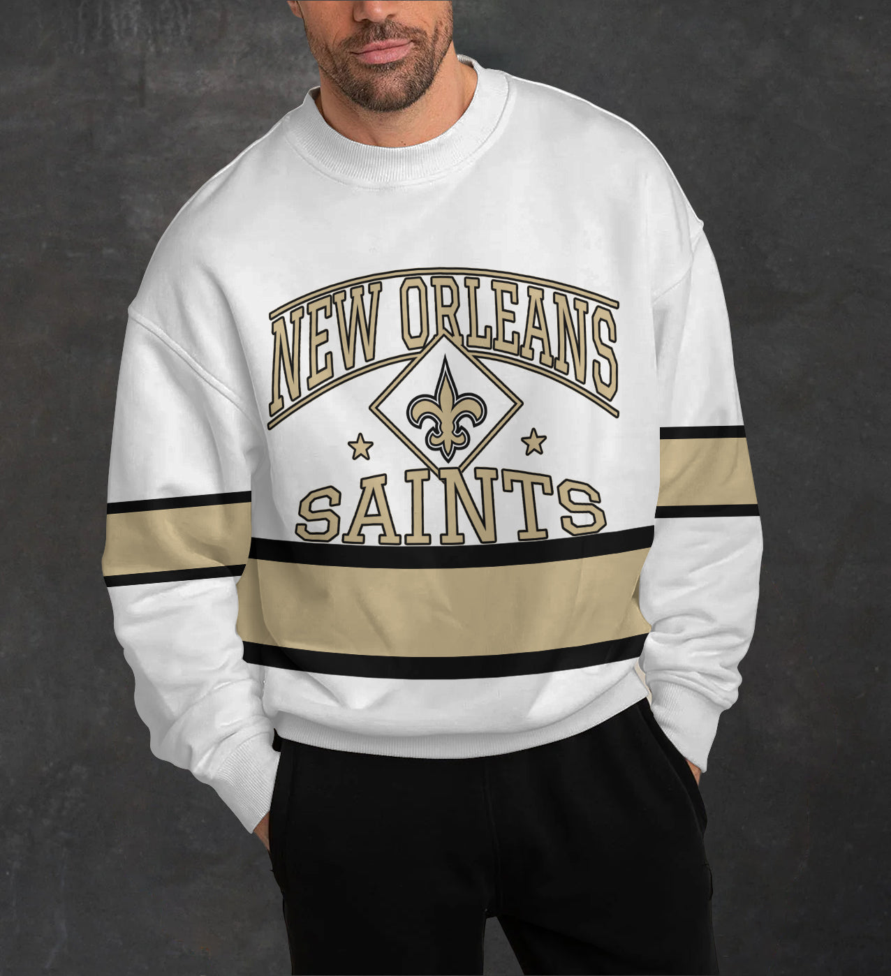New Orleans Saints 3D Limited Edition Crew Neck sweatshirt