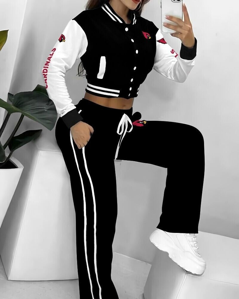 Arizona Cardinals 3D Printed Varsity Jacket Set