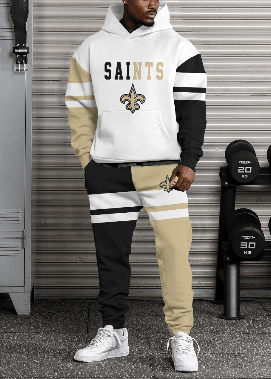 New Orleans Saints 3D Printed Pullover Hoodie And Sweatpant 2pcs Tracksuits