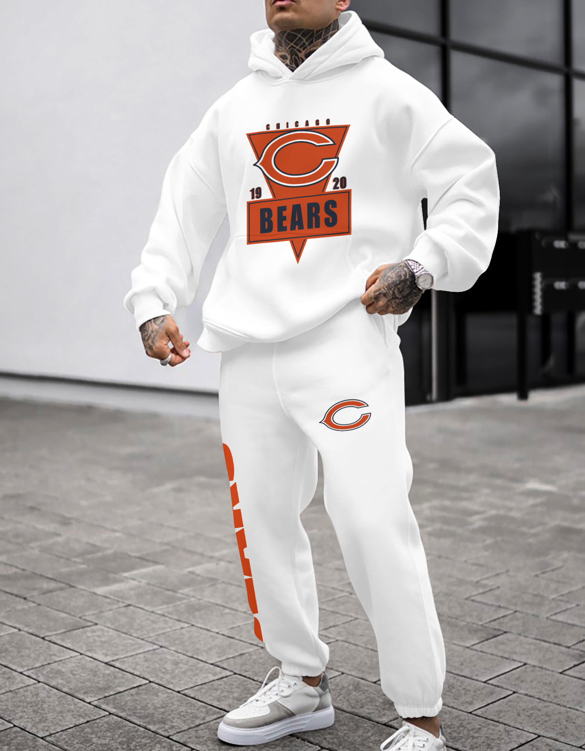 Chicago Bears 3D Printed Pullover Hoodie And Sweatpant 2pcs Tracksuits