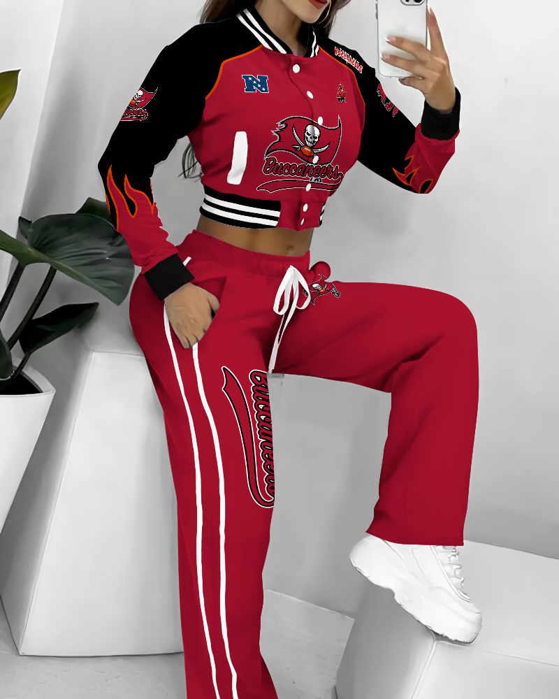 Tampa Bay Buccaneers 3D Printed Varsity Jacket Set