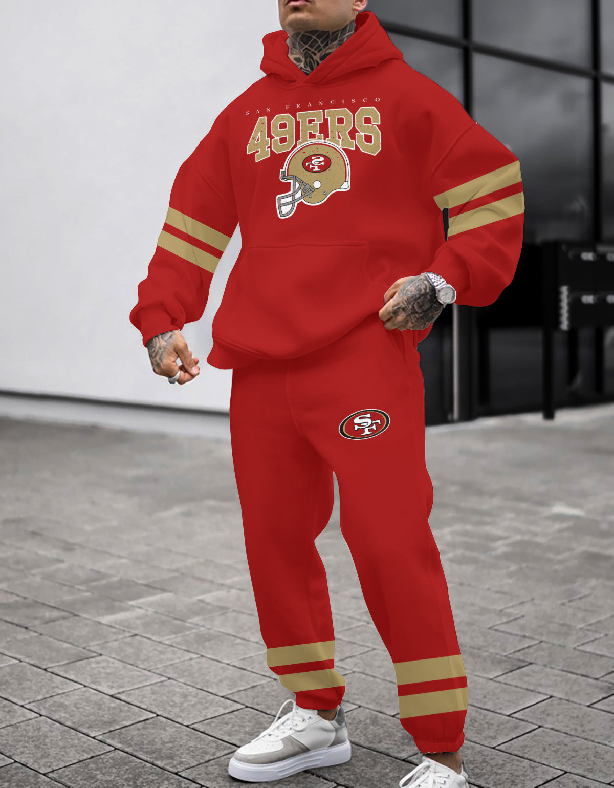 San Francisco 49ers 3D Printed Pullover Hoodie And Sweatpant 2pcs Tracksuits
