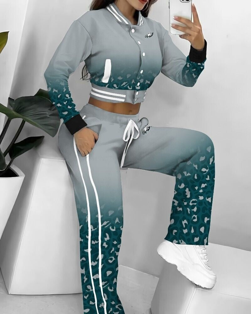 Philadelphia Eagles 3D Printed Varsity Jacket Set