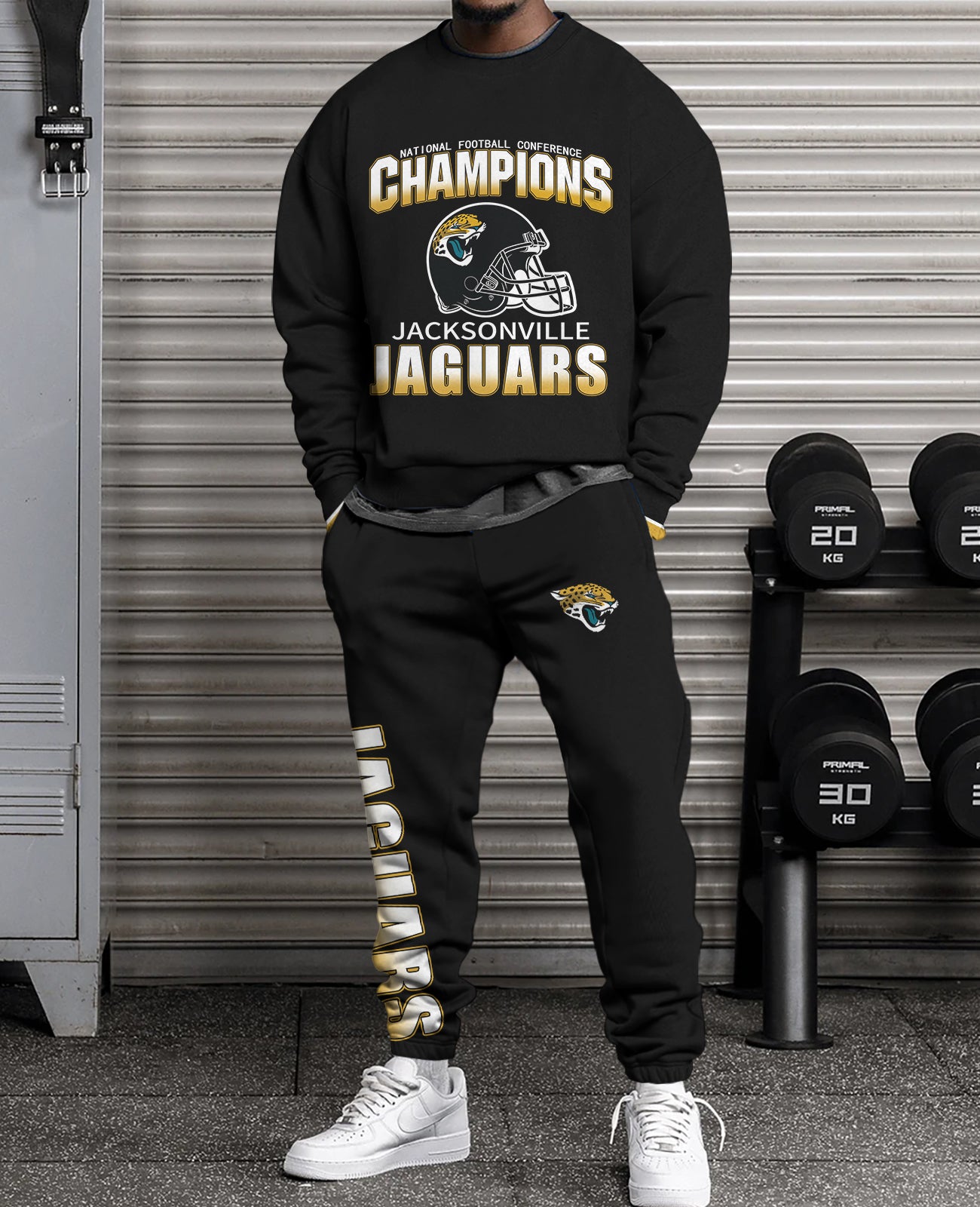 Jacksonville Jaguars 3D sweatsuit and sweatpants 2 piece outfits