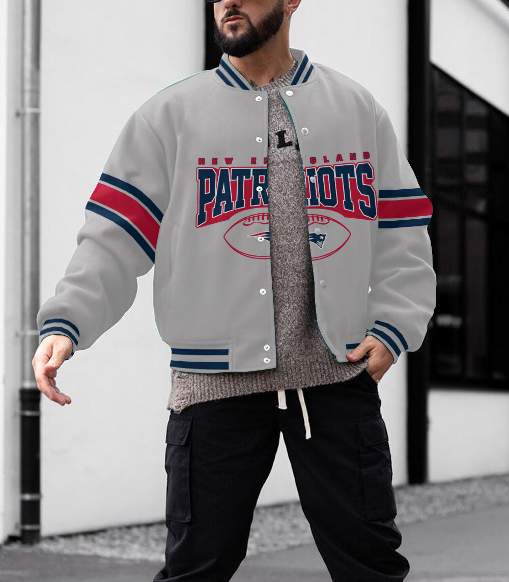 New England Patriots Men's Limited Edition Full-Snap Casual Jacket