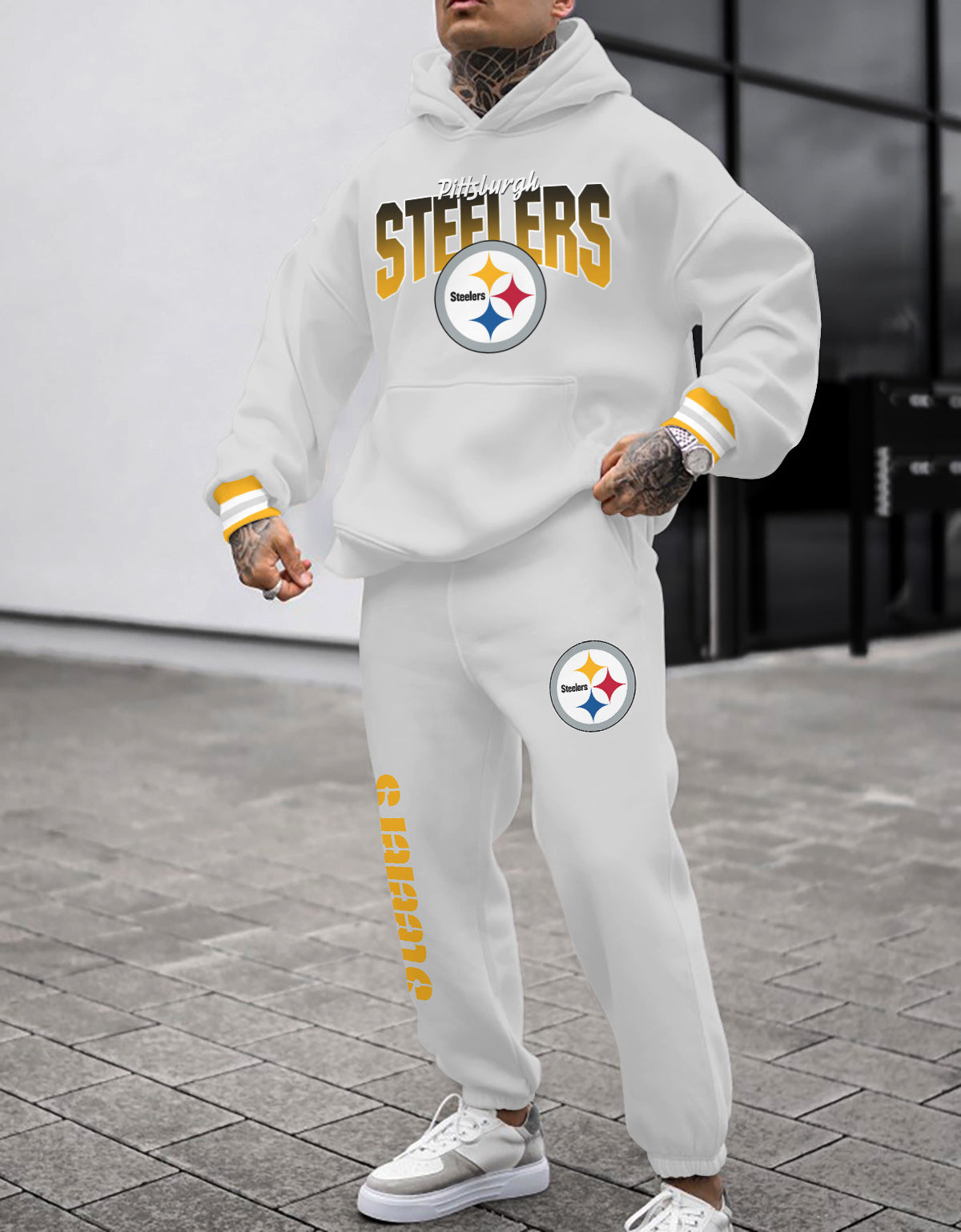 Pittsburgh Steelers 3D Printed Pullover Hoodie And Sweatpant 2pcs Tracksuits
