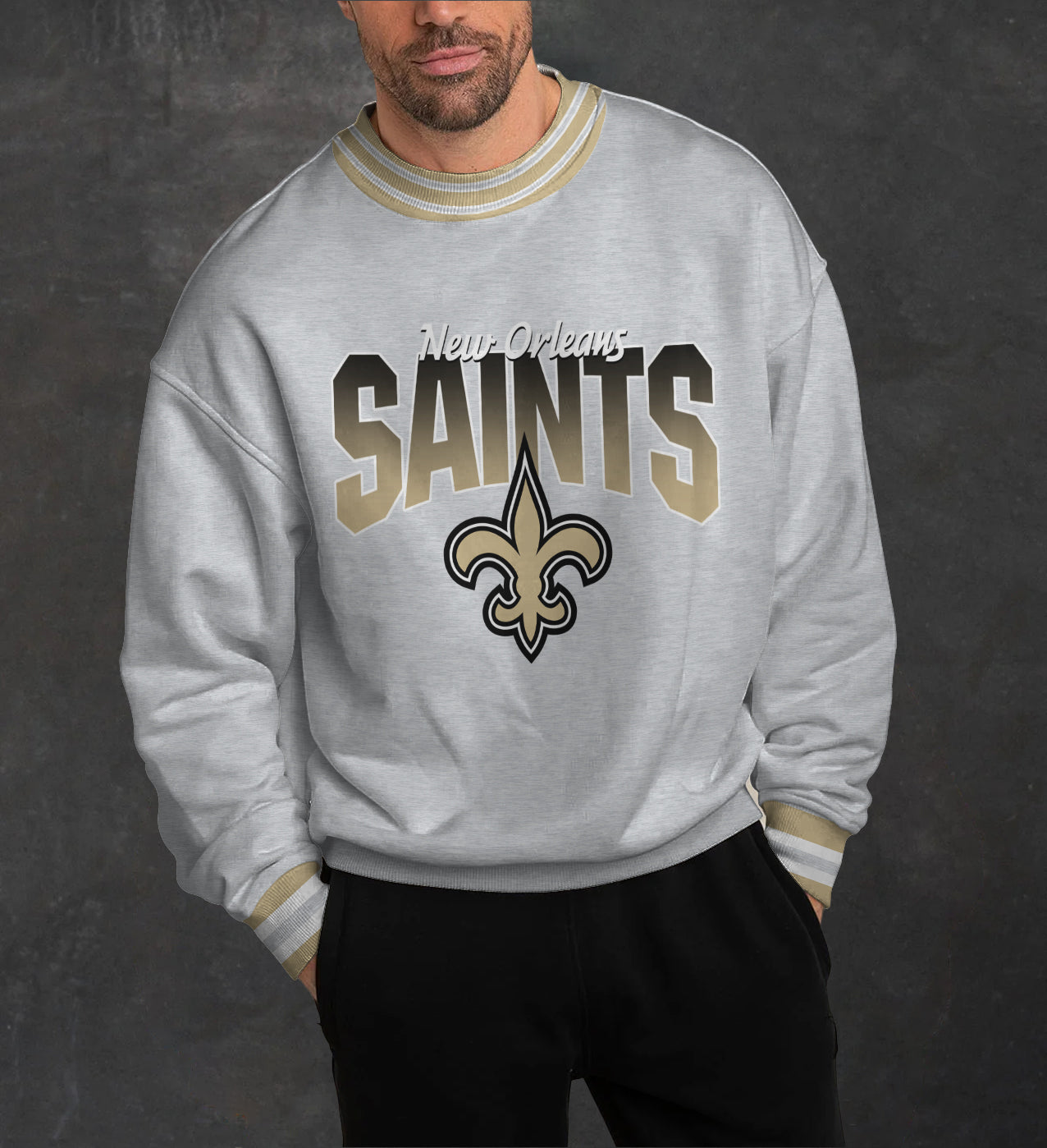 New Orleans Saints 3D Limited Edition Crew Neck sweatshirt