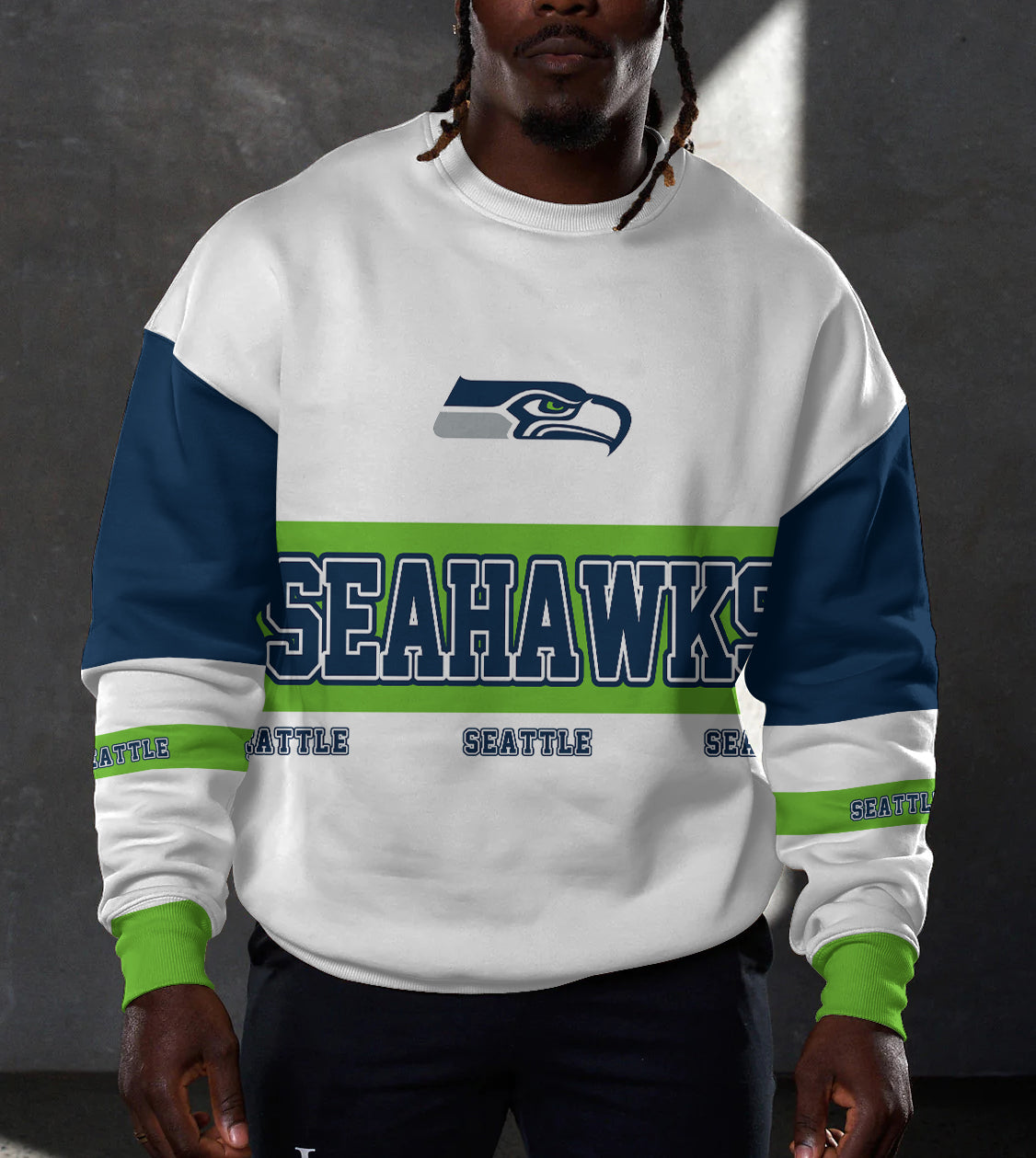 Seattle Seahawks 3D Limited Edition Crew Neck sweatshirt