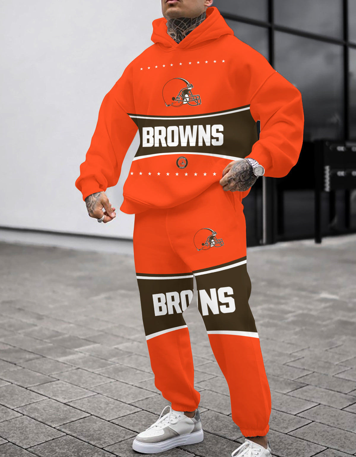 Cleveland Browns 3D Printed Pullover Hoodie And Sweatpant 2pcs Tracksuits