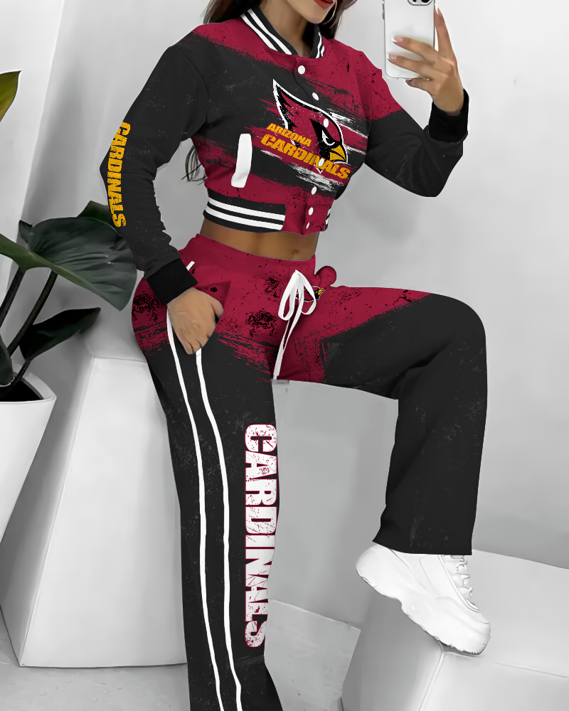 Arizona Cardinals 3D Printed Varsity Jacket Set