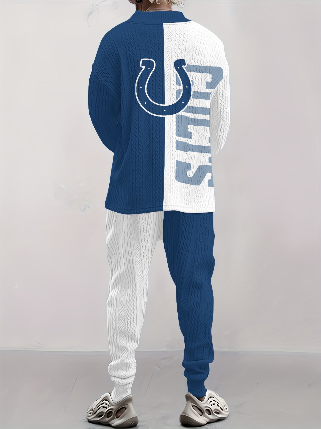 Indianapolis Colts Classic All-Season Long Sleeve V-Neck Pullover Sweater
