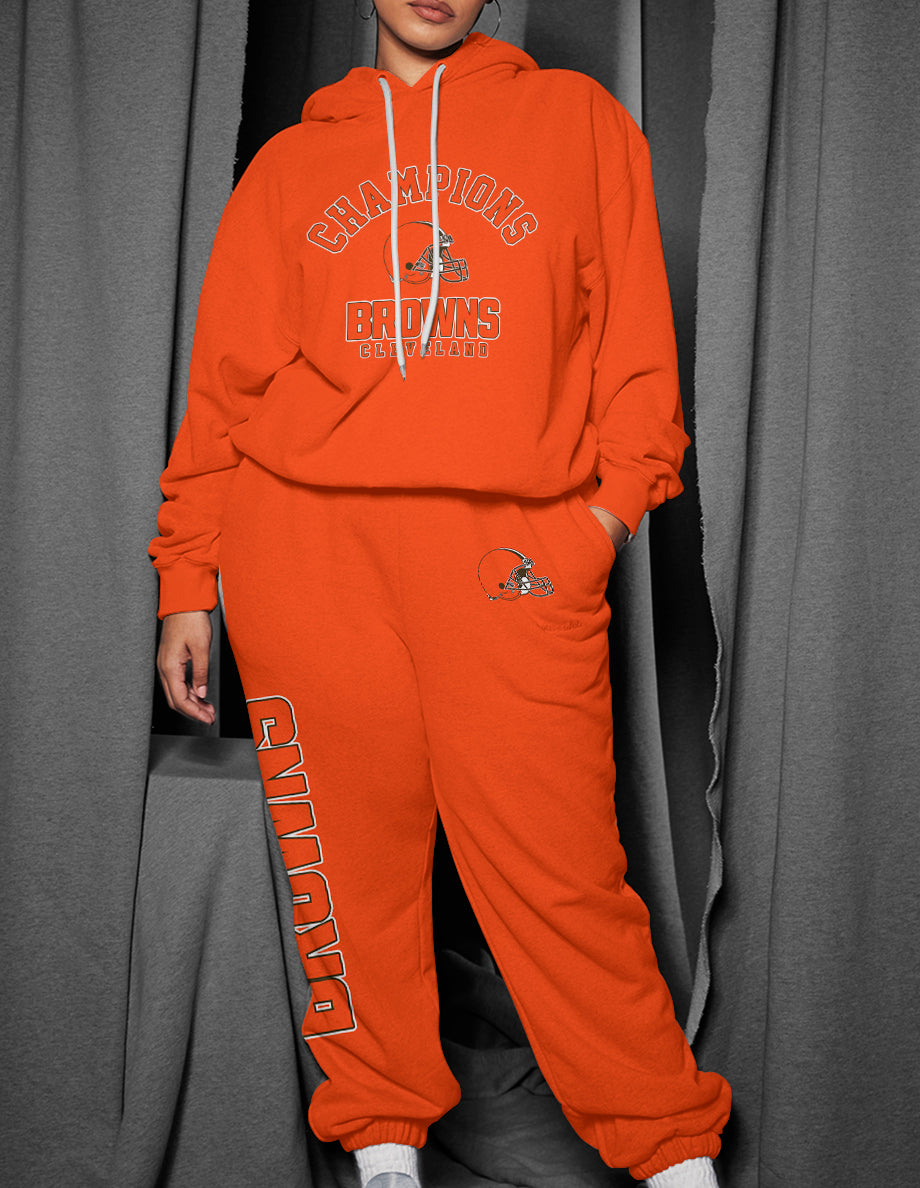 Cleveland Browns 3D Printed Pullover Hoodie And Sweatpant 2pcs Tracksuits