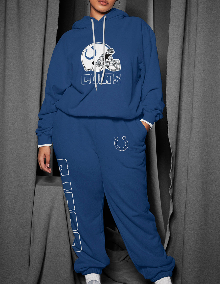 Indianapolis Colts 3D Printed Pullover Hoodie And Sweatpant 2pcs Tracksuits