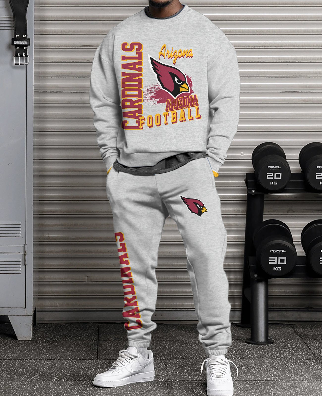 Arizona Cardinals 3D sweatsuit and sweatpants 2 piece outfits