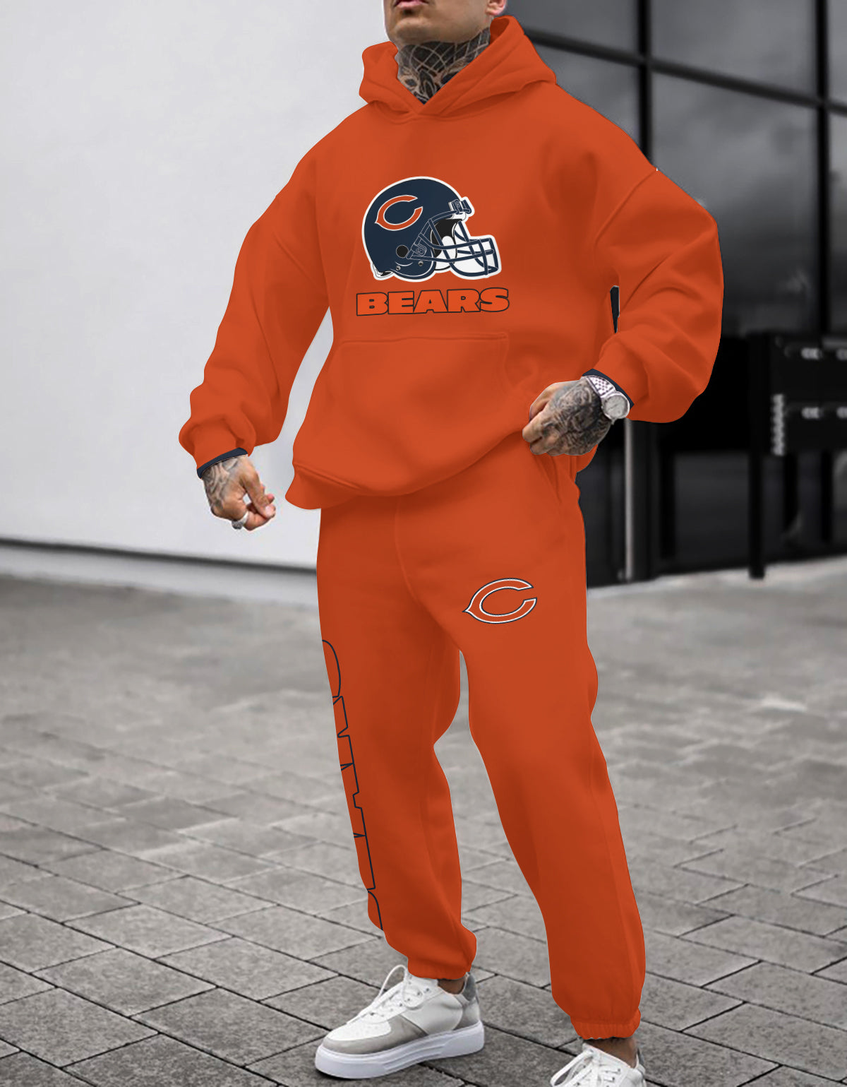 Chicago Bears 3D Printed Pullover Hoodie And Sweatpant 2pcs Tracksuits