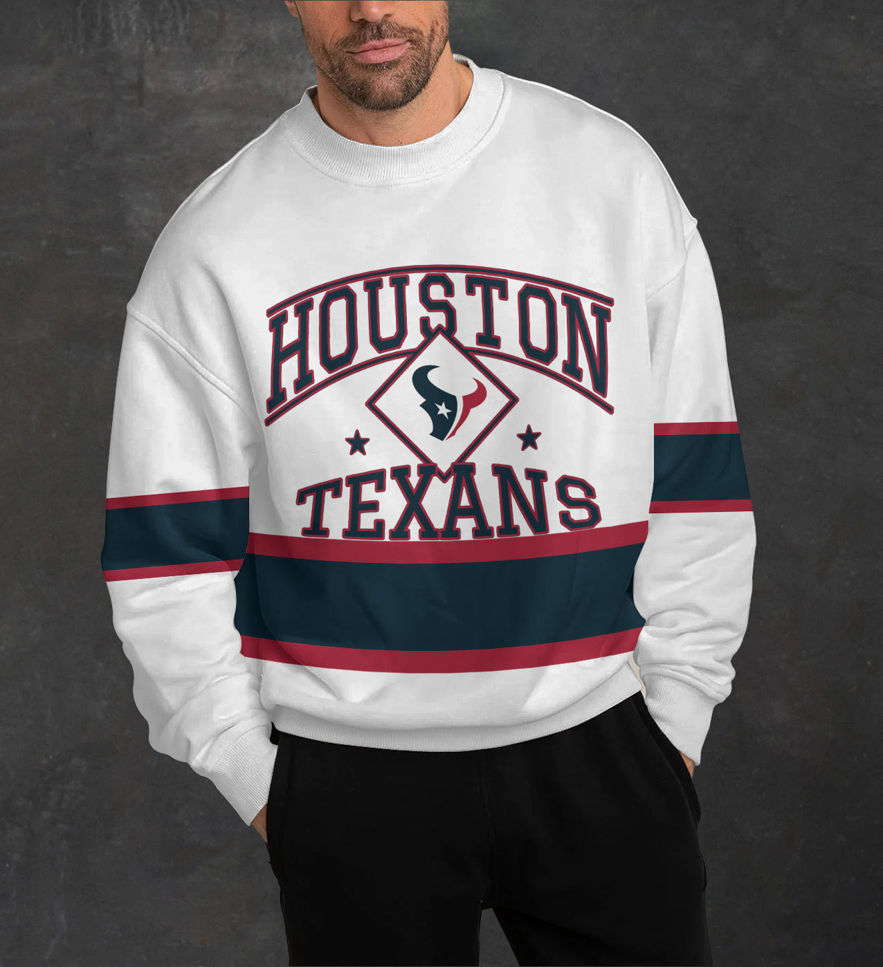 Houston Texans 3D Limited Edition Crew Neck sweatshirt