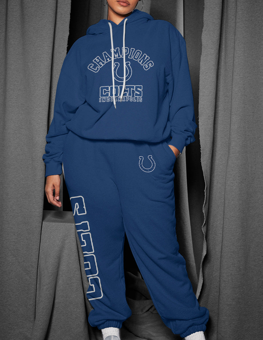 Indianapolis Colts 3D Printed Pullover Hoodie And Sweatpant 2pcs Tracksuits