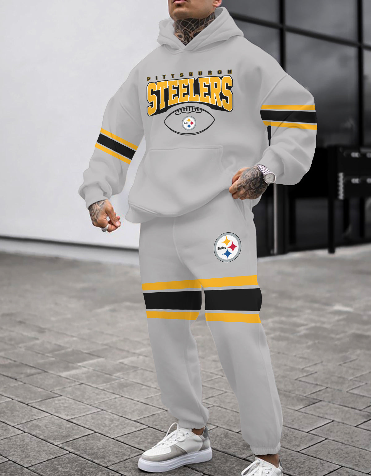 Pittsburgh Steelers 3D Printed Pullover Hoodie And Sweatpant 2pcs Tracksuits