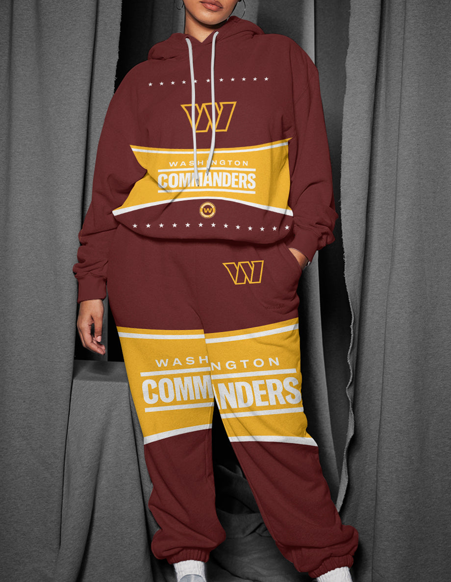 Washington Commanders 3D Printed Pullover Hoodie And Sweatpant 2pcs Tracksuits