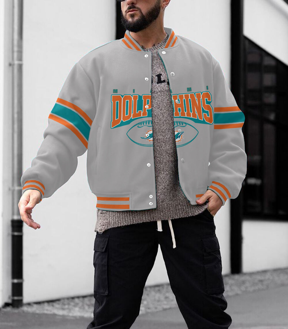 Miami Dolphins Men's Limited Edition Full-Snap Casual Jacket