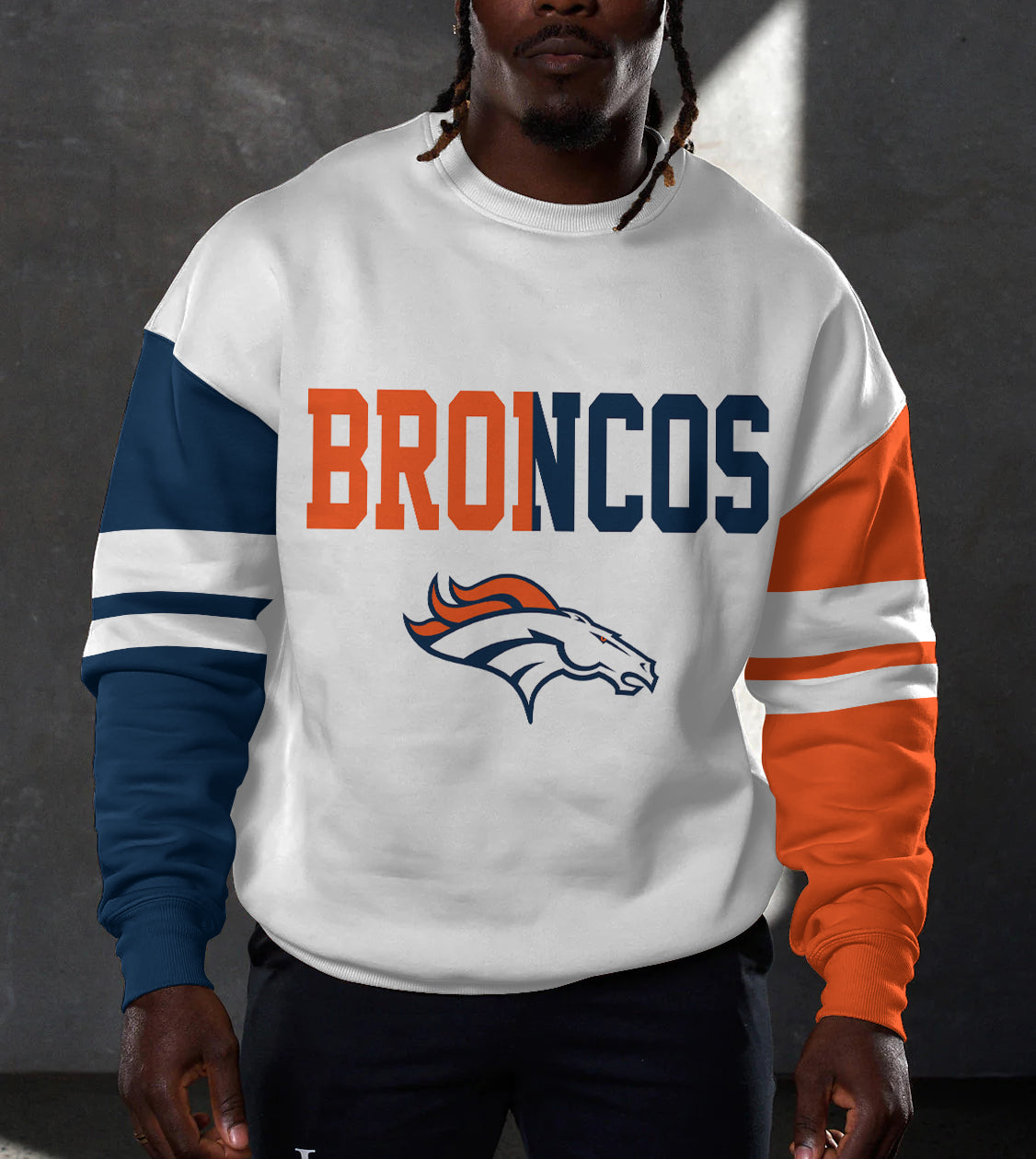 Denver Broncos 3D Limited Edition Crew Neck sweatshirt
