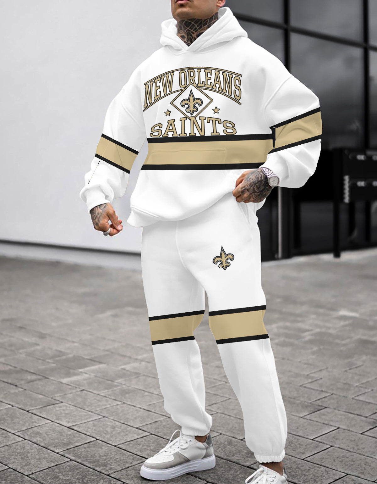 New Orleans Saints 3D Printed Pullover Hoodie And Sweatpant 2pcs Tracksuits