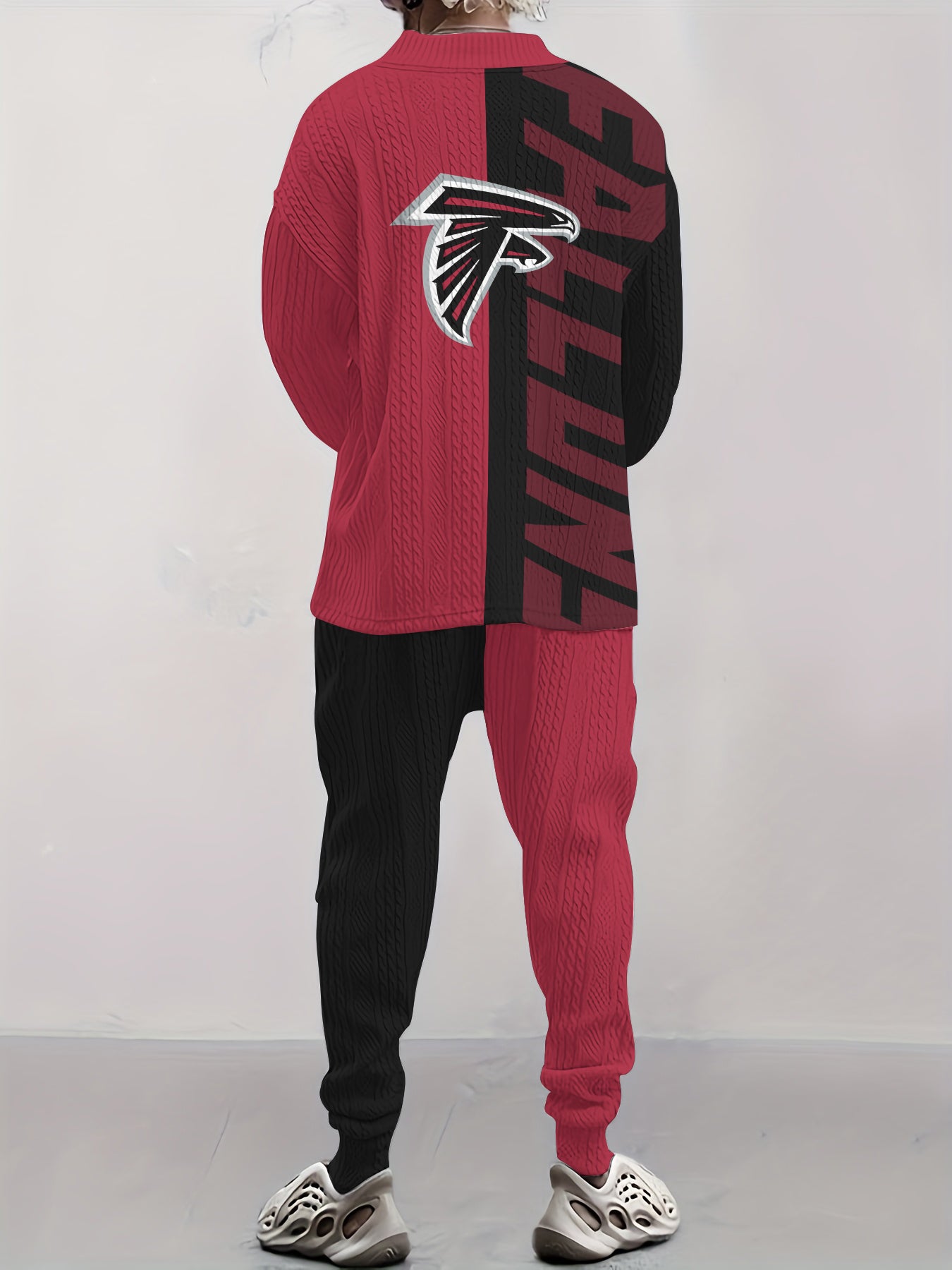 Atlanta Falcons Classic All-Season Long Sleeve V-Neck Pullover Sweater